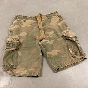 Vintage Y2K camo cargo board shorts 34